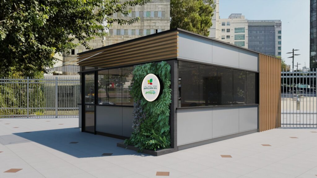תכנון נופי של שני חניונים בבית חולים בילינסון.
